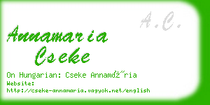 annamaria cseke business card